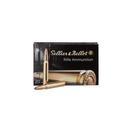 Cartouche Sellier & Bellot calibre 7MM REM MAG SPCE 173grs 11.2g x20